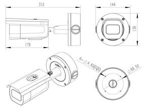 PRO-CCTV IP12-8V5ZPСA